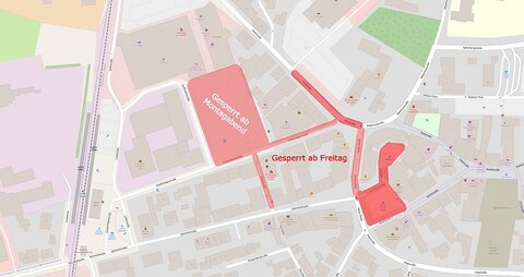 Verkehr zum Frühjahrsmarkt