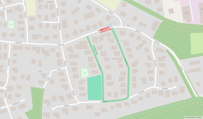 Sperrung Taubenstraße