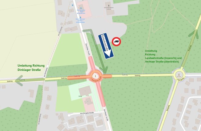 Sperrung der Steinfelder Straße