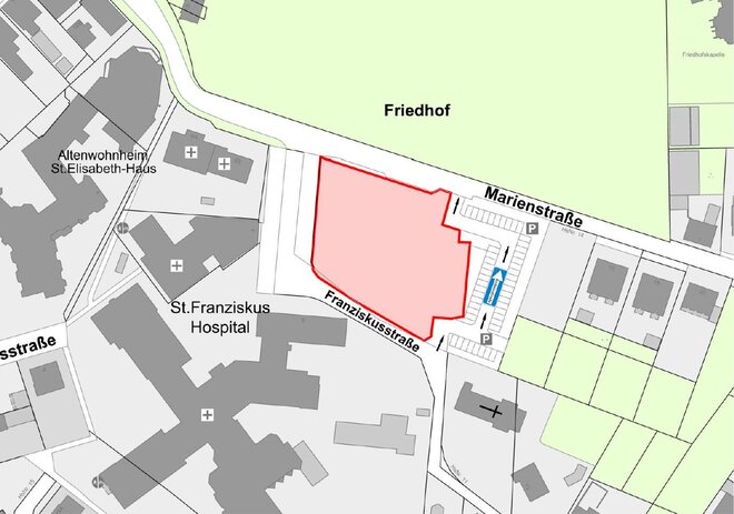 Parkhaus Marienstrasse Lageplan