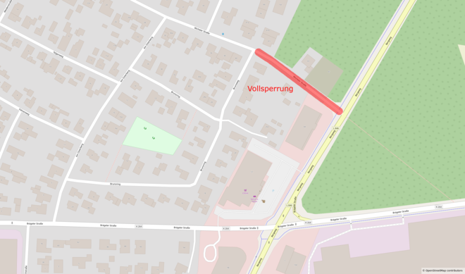 Wicheler Straße Sperrung