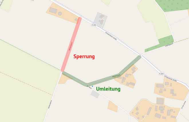 Sperrung am Möhlendamm
