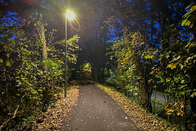 Radweg Lohne-Dinklage Beleuchtung