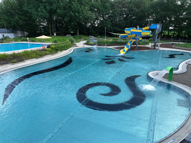 Nichtschwimmer im Waldbad