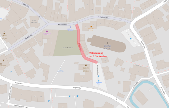 Sperrung der Schulstraße