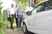 Stromtankstelle vor dem Rathaus