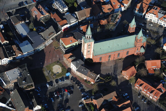 Luftbild Lohner Innenstadt