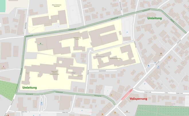 Verkehrsstörung wegen Abriss Linde