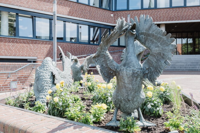 Gänseskulptur Die Debatte