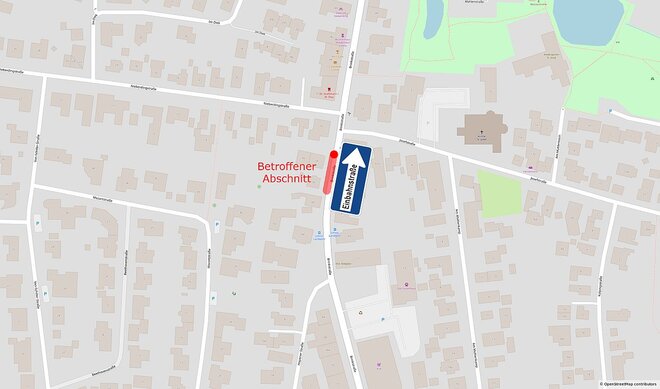 Brinkstraße Einbahnstraße