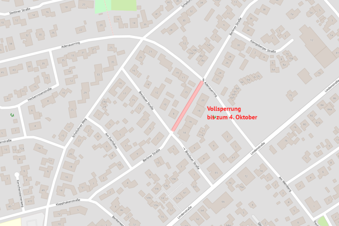 Baustelle an der Berliner Straße