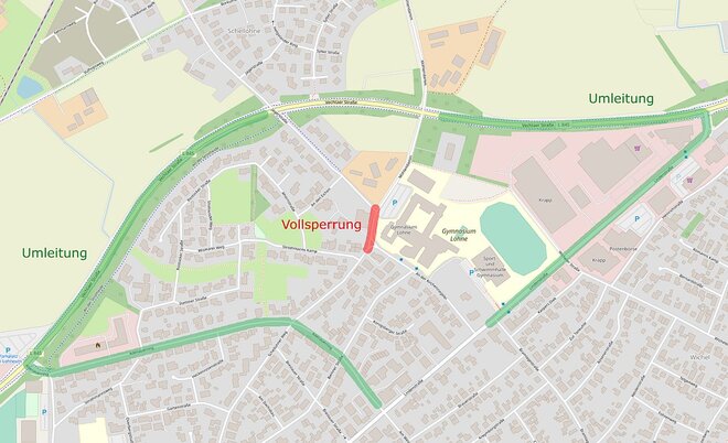 Bauarbeiten am Schellohner Weg