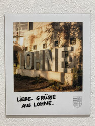 Kühlschrankmagnet Lohne-Schriftzug