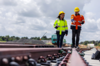 Pohlwiesendamm Bahn-Baustelle