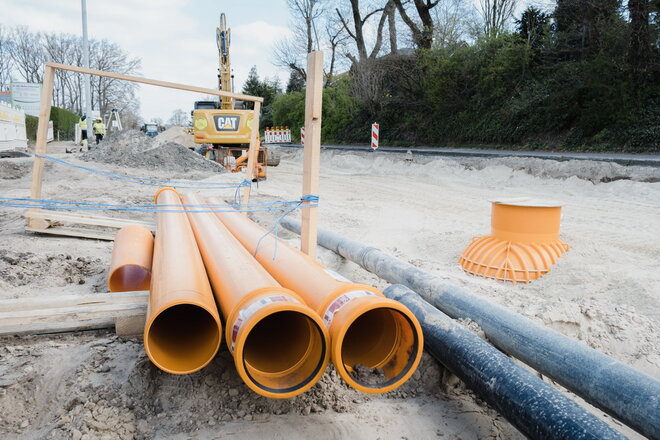 Baustelle an der Steinfelder Straße