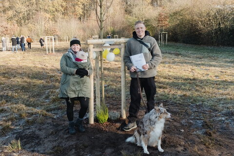 Lebensereigniswald Pflanzaktion