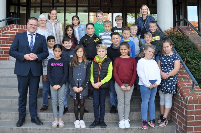 Schülergruppe aus Brockdorf