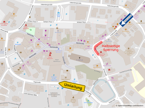 Sperrung Lindenstraße