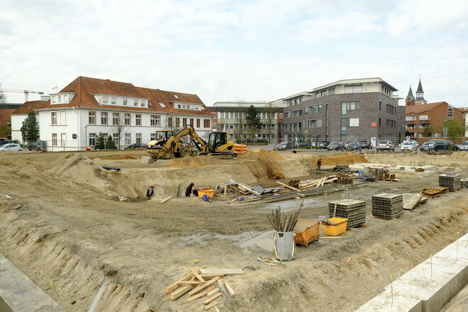 Parkhaus Krankenhaus Baustelle