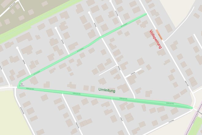 Jägerstraße gesperrt