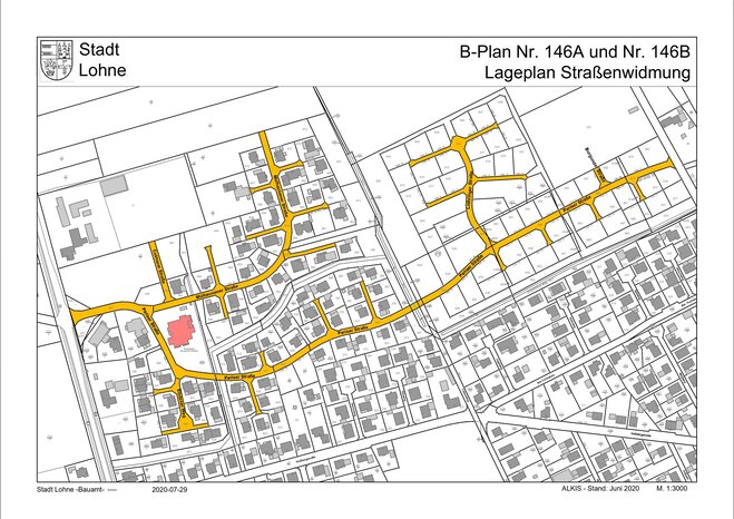 Lageplan B-Pläne 146