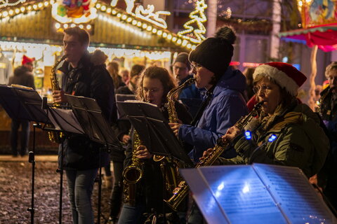 Musik auf dem Lohner Weihnachtsmarkt