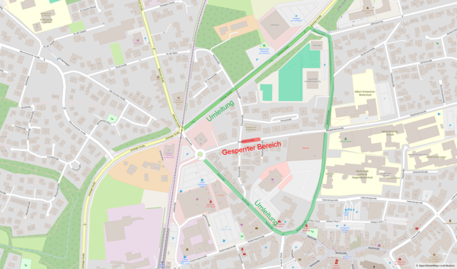 Sperrung Klapphakenstraße