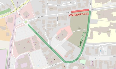 Sperrung Klapphakenstraße