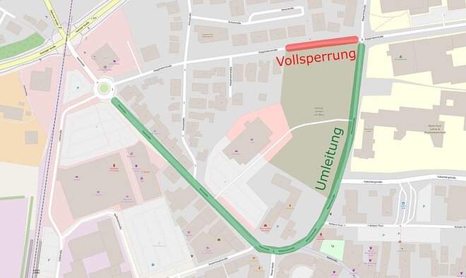 Sperrung Klapphakenstraße