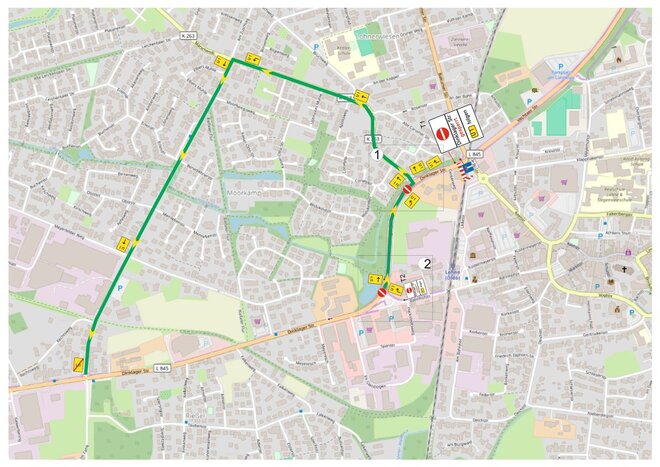 Sperrung Dinklager Straße