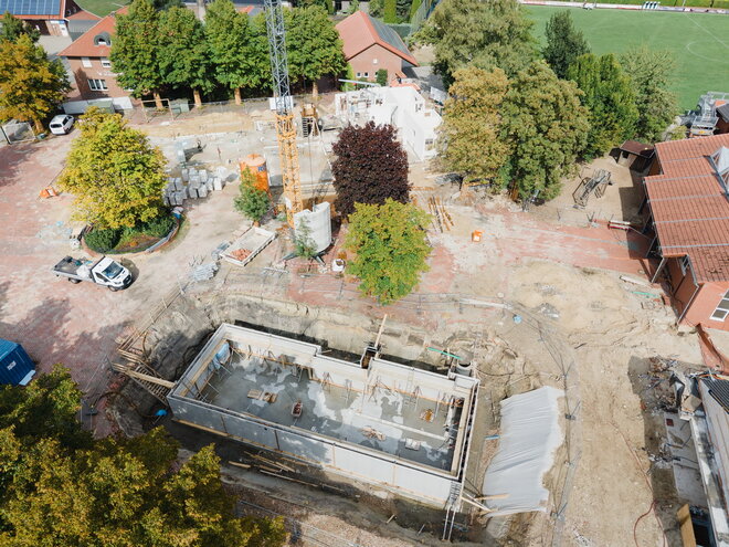 Blick von oben auf den Masterplan Brockdorf